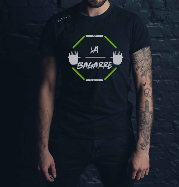 T-shirt  Men LA BAGARRE Noir