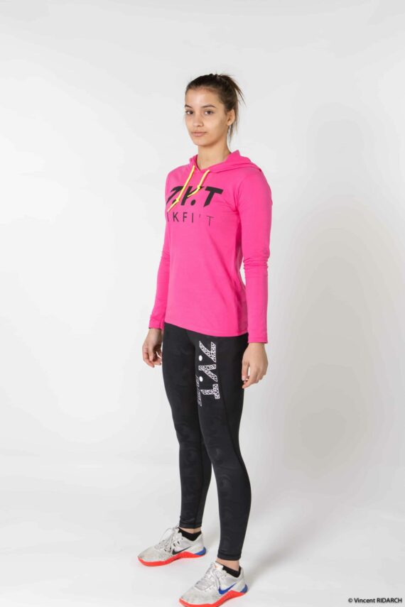 T-shirt Fit' Femme longue sleeves Violet