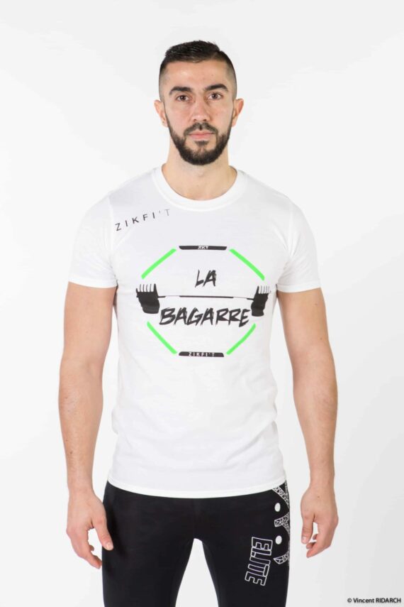 T-shirt Men LA BAGARRE Blanc