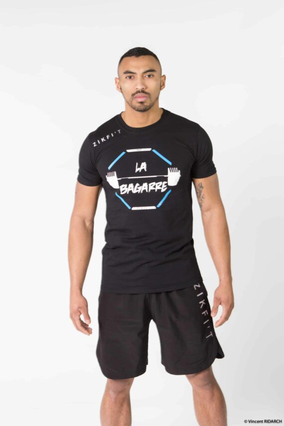 T-shirt  Men LA BAGARRE Noir