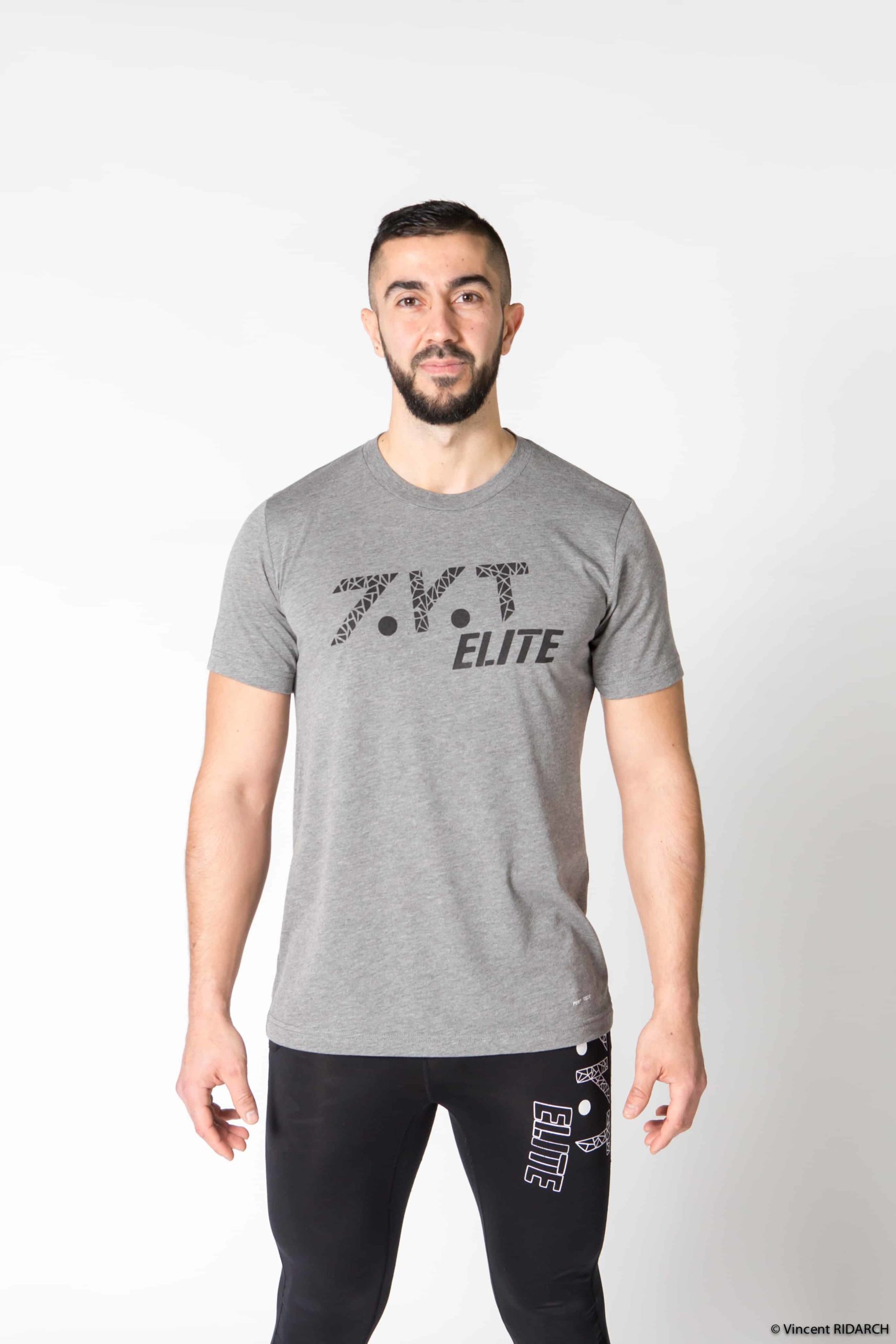 T-shirt ZKT ELITE gris et noir